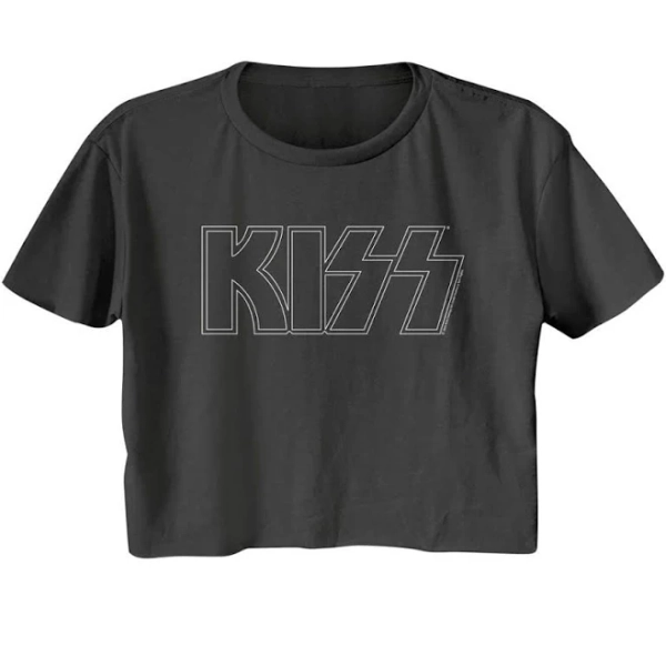 KISS Women's Classic Logo Short-Sleeve Crop Top
