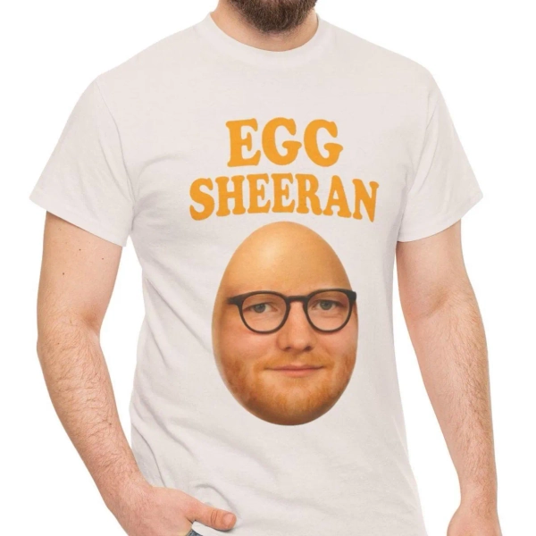 Funny Egg Sheeran T-Shirt: Music Meme Graphic Tee