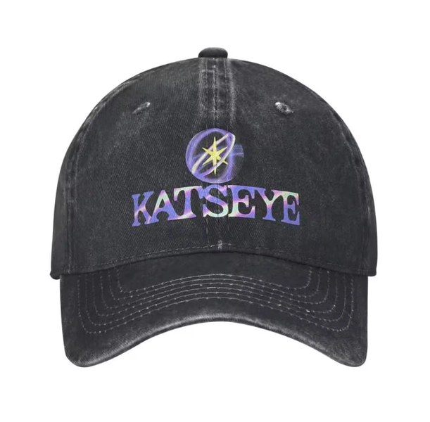 KATEYE Band  Denim Cap - 100% Cotton Denim Baseball Cap Hat, Women Men Baseball Cap, Adjustable Cap
