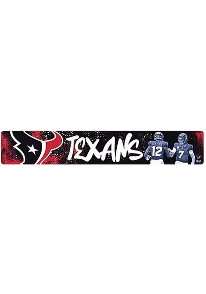Houston Texans 21x3.5 X-Metal Graffiti Sign - Red
