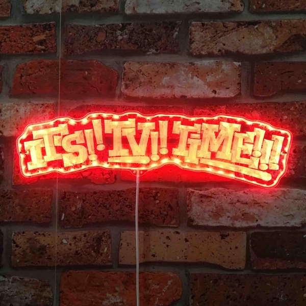 It's TV Time Tenna Deltarune LED Light Sign, Custom Arcade Room Gaming LED Sign, Display Gift For Game Room