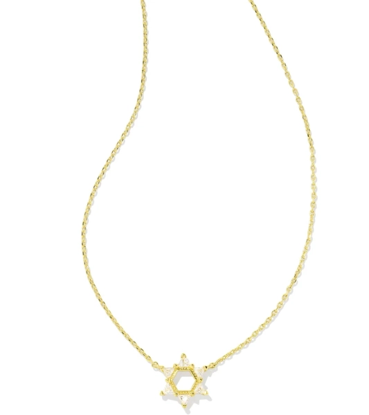 Kendra Scott Star of David Crystal Short Pendant Necklace
