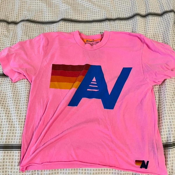 Aviator Nation pink graphic tee #aviatornation...