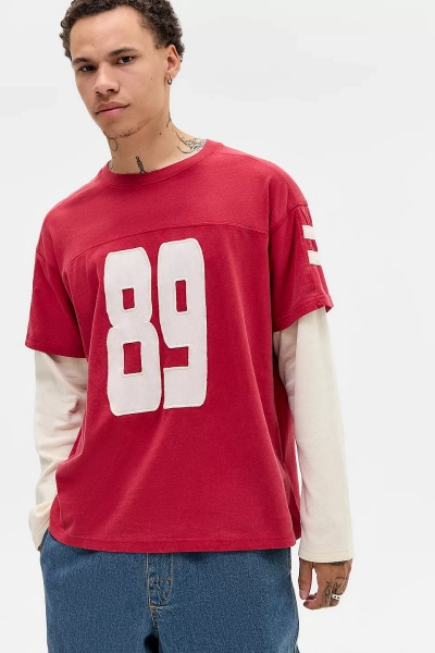  BDG Red 89 Double Layer T-Shirt