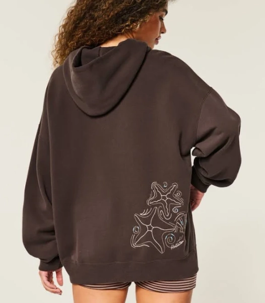 Hollister Women's Oversized Seashell Hoodie