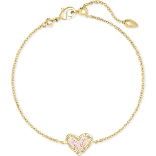Kendra Scott Ari Heart Gold Chain Bracelet