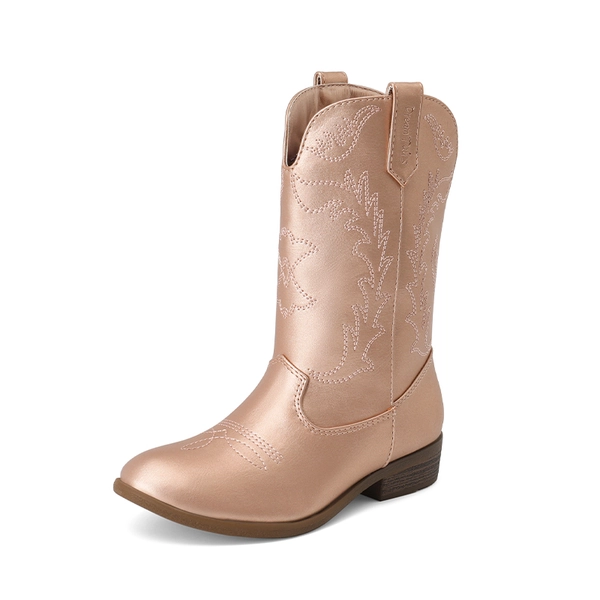 Mid Calf Kids Cowboy Riding Boots