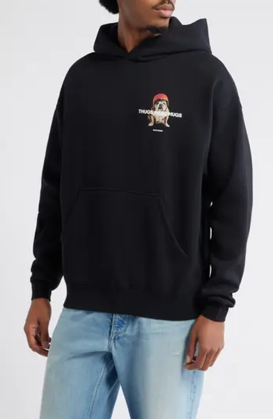 Bulldog Hug Graphic Hoodie