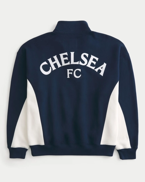 Chelsea FC Graphic Quarter-Zip Sweatshirt