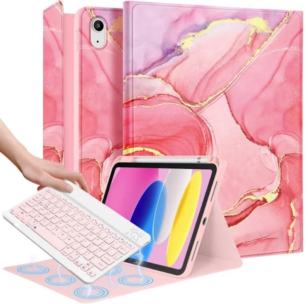 Wazzasoft iPad 10th Generation Keyboard Pencil Holder Case