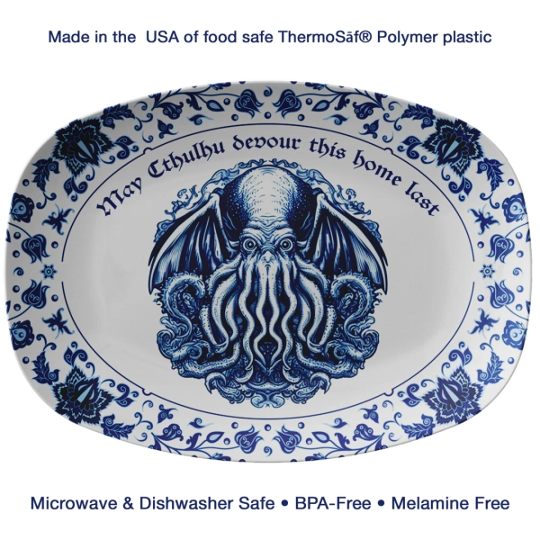 May Cthulhu Devour This Home Last" 10x14 Serving Platter – Bleak Boutique
