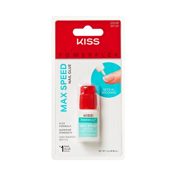 Kiss PowerFlex Maximum Speed Superior Strength Press On Nail Glue, 3g (0.1 oz.) - Walmart.com