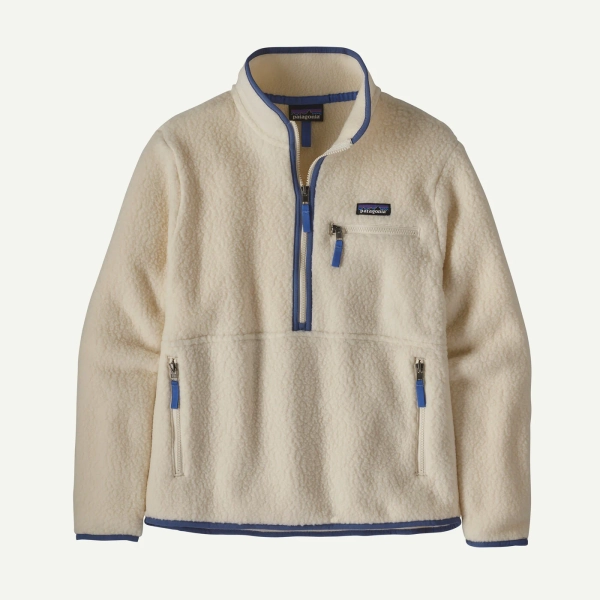 Women's Natural Retro Pile Fleece Marsupial Pullover