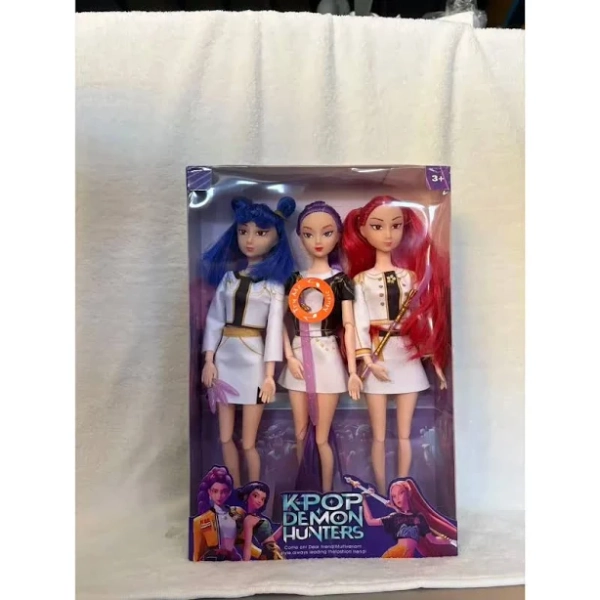 3-Pack Kpop Demon Hunters Musical Dolls, Sound-Activated Warrior Figures, Toys for Kids Ages 3+