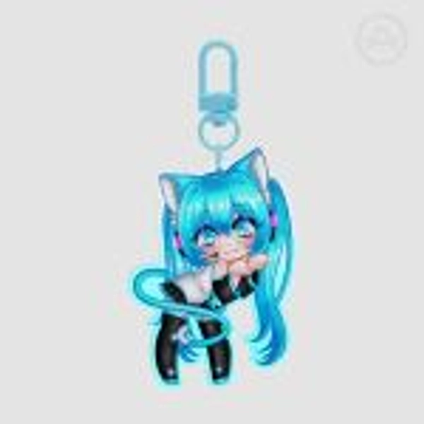 Neko Miku Acrylic Keychains by gixxn - ACGGOODS