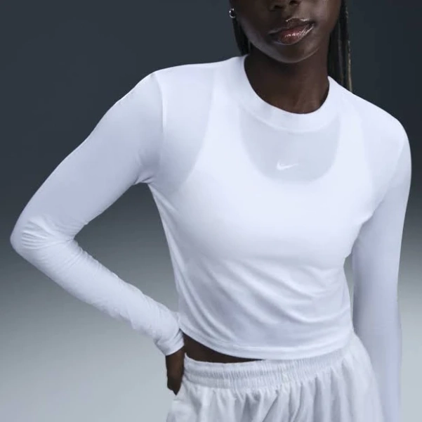 Women's Nike Sportswear Chill Knit Slim Long-Sleeve Cropped Top