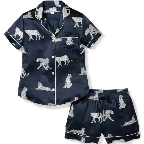 Petite Plume Women's Silk Short Set