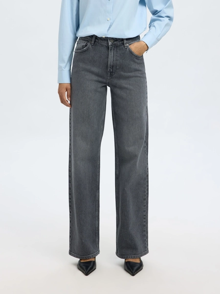 HOOG GETAILLEERD WIDE LEG JEANS