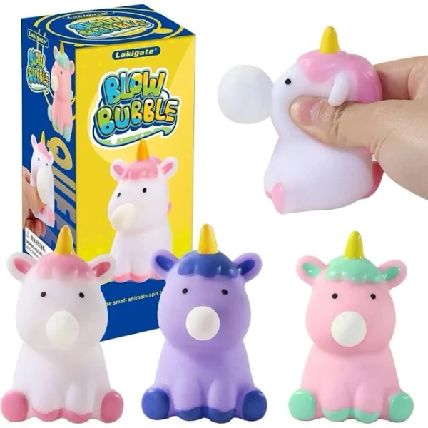 Squeeze Toy,Cute Unicorn Squishy Toys,3 Pack,Fidget Toys for Kids and Adults,Squishies for Autism, ADHD and Quitting Bad Habits,Non-Toxic