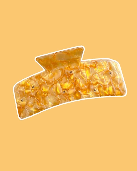 Dragon Scales XL Hair Claw Clip - Gold - Blissfully Bookish