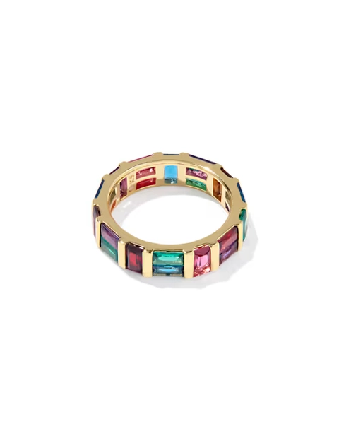Jamie Gold Band Ring - Multi Mix