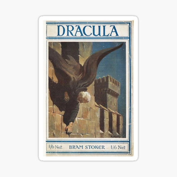 Dracula Bram Stoker vintage book cover Sticker