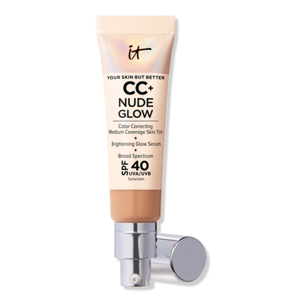 CC+ Nude Glow Lightweight Foundation + Glow Serum with SPF 40 - Medium Tan