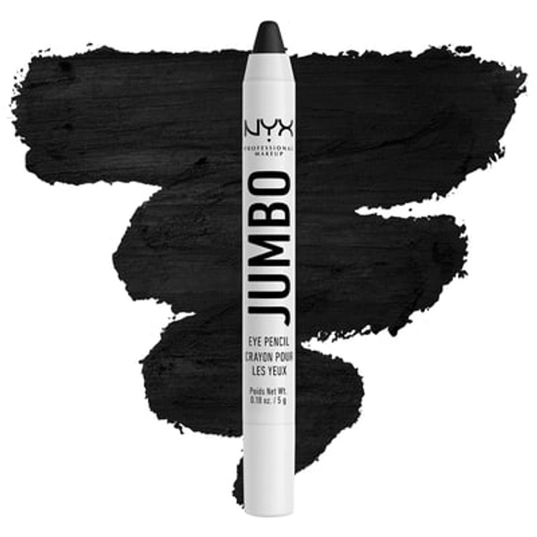 NYX PROFESSIONAL MAKEUP Jumbo Eye Pencil, Blendable Eyeshadow Stick & Eyeliner Pencil - Black Bean (Black) Black Bean Eyelid Color