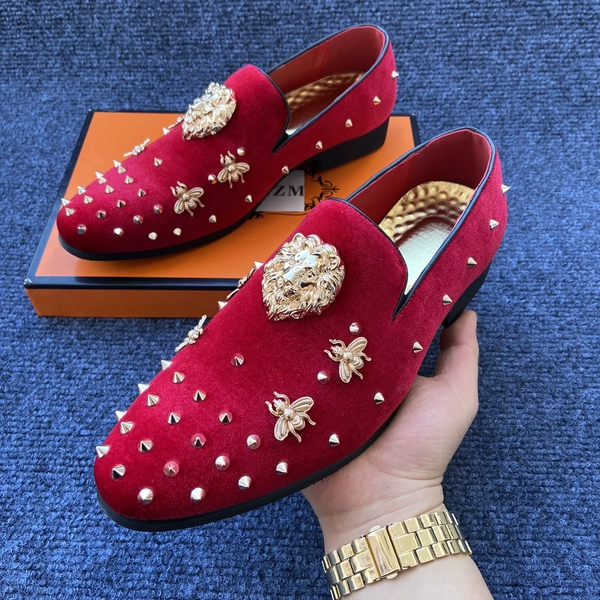 Coiffeur wedding dress shoes for man luxury black red men's loafers and slip-ons brand official shoes man carpe eleganti uomo - AliExpress 322