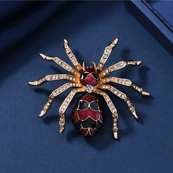 [Spider Brooch Gift] Stylish Unique Spider Brooch - Fashionable Gift for Everyday Occasions, Holidays, Festivals, Marathon Days, School Events, Halloween, Valentine's Day, Mother's Day, Casual Gatherings with Friends