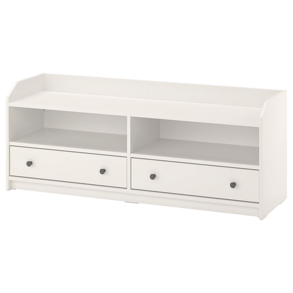 HAUGA TV bench - white 138x36x54 cm (54 3/8x14 1/8x21 1/4 ")