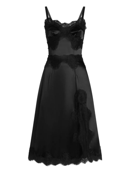 Dolce & Gabbana robe à empiècements en dentelle | 44