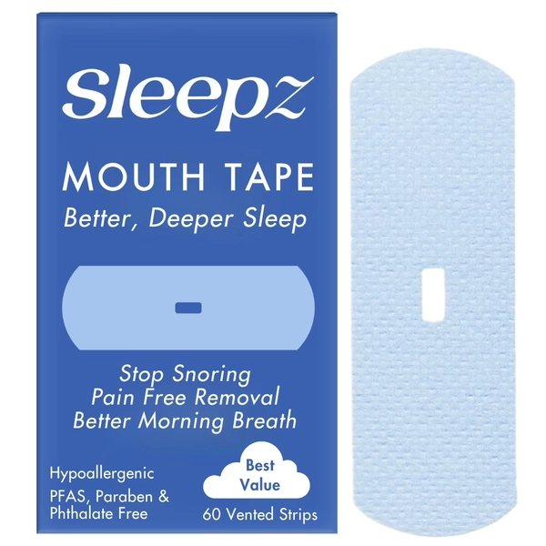 Sleepz Mouth Tape Strips with Ventilation, 60 Count - Walmart.com