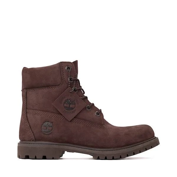 Womens Timberland Premium 6-Inch Boot - Soil - DARK BROWN - Size Womens 6