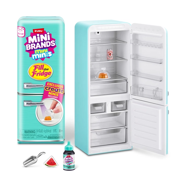 Mini Brands Fill the Fridge Playset (Assorted) Collectible Blind Novelty and Gag Toy by ZURU