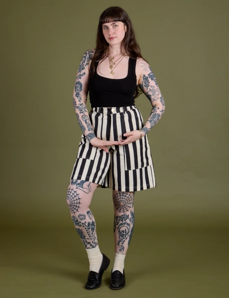 Longline Work Shorts - Natural - XXS