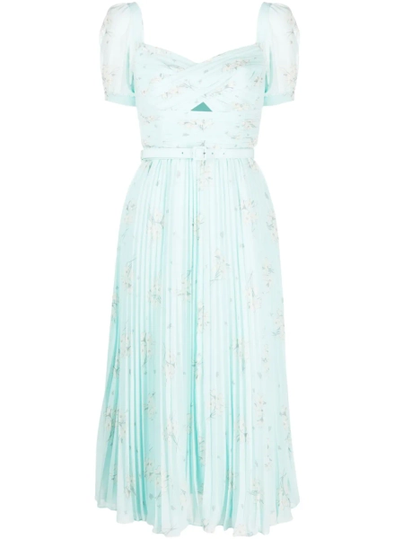 Self-Portrait floral-print chiffon midi dress | 6