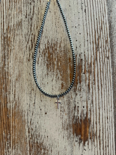 3mm and Cross Charm