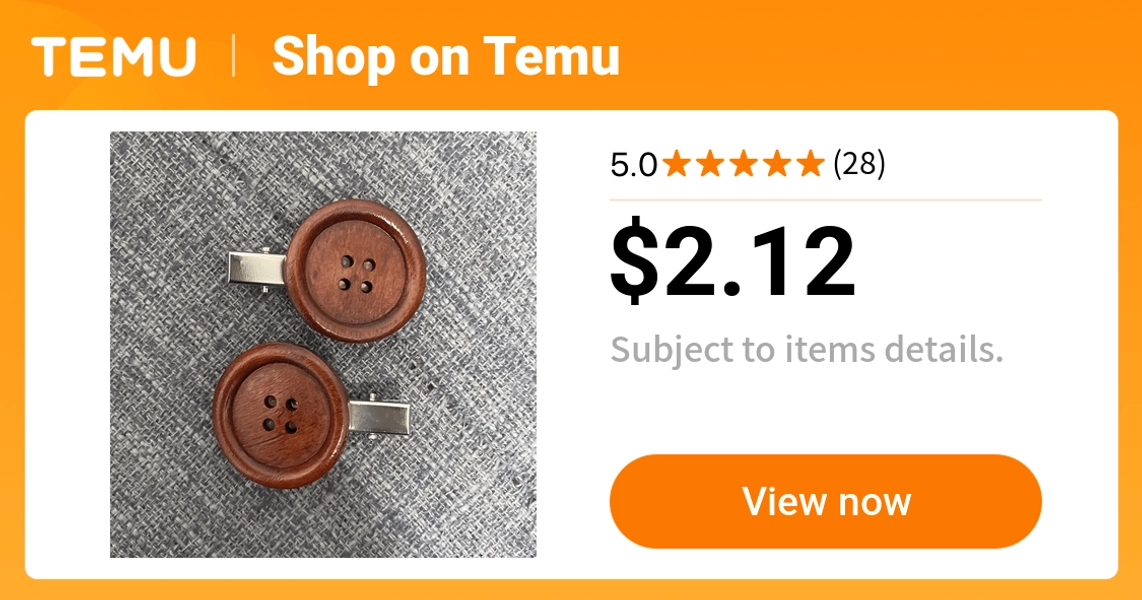 2pcs set alloy button hair clip fashion styling   - Temu