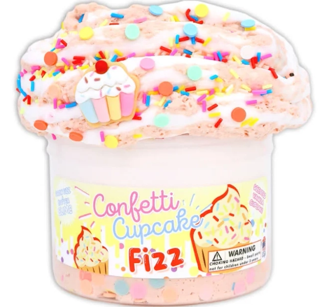 Confetti Cupcake Fizz Slime