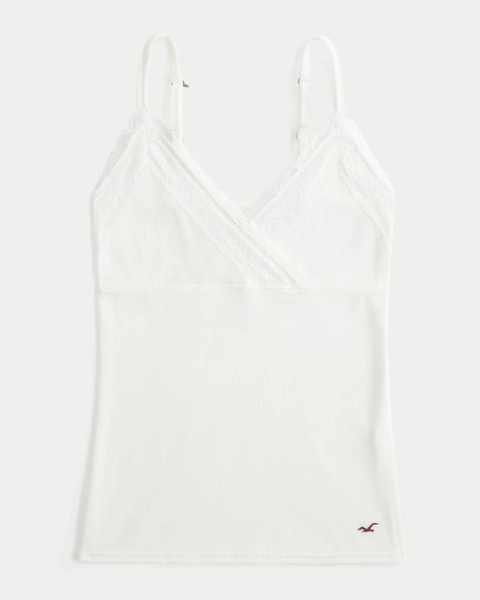 Wrap Lace Trim Layering Cami