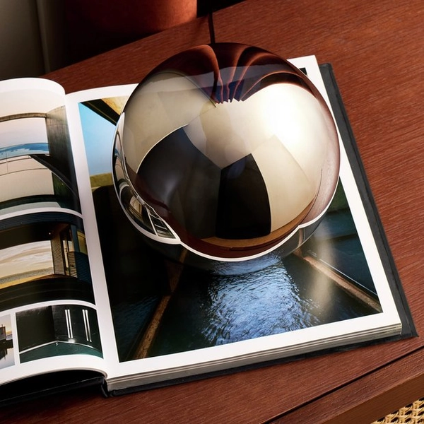 Habitat Caliban Globe Glass Table Lamp - Chrome | Table lamps | Habitat