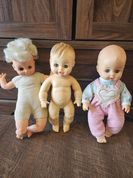 3 Total Vintage Baby Doll Toys Playmates &amp; Horseman  &amp;  U.D. CO