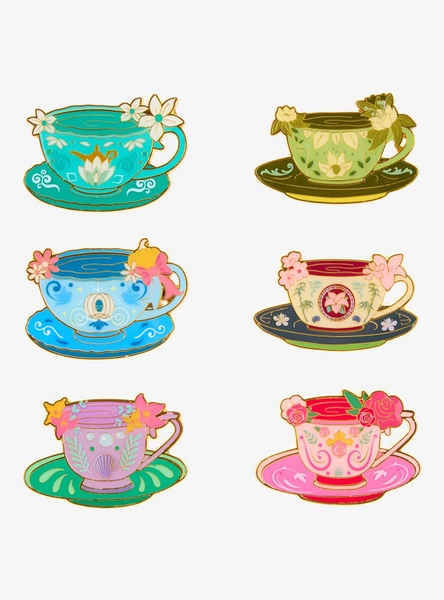 Loungefly Disney Princess Teacups Blind Box Enamel Pin - BoxLunch Exclusive
