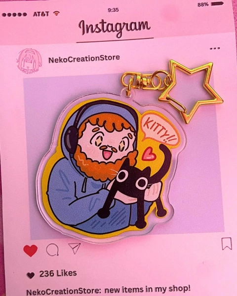 CaseOh | Acrylic Keychain | CaseOh x Kitty | Cute Charm