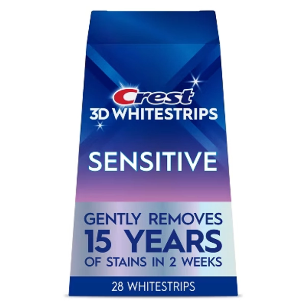 Crest 3D Whitestrips Sensitive White At-home Teeth Whitening Kit - 14 Treatments