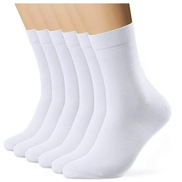 Men's Mid Calf Crew Length Socks (6 Pairs)