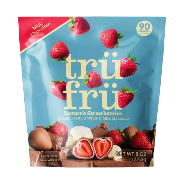 Frozen Strawberries, White & Milk Chocolate