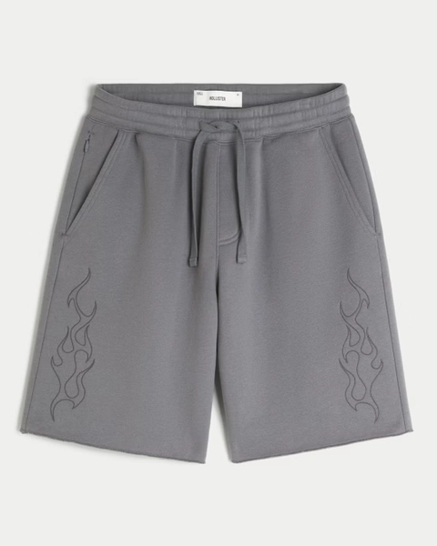 Hollister Feel Good At-the-Knee Baggy Fleece Shorts