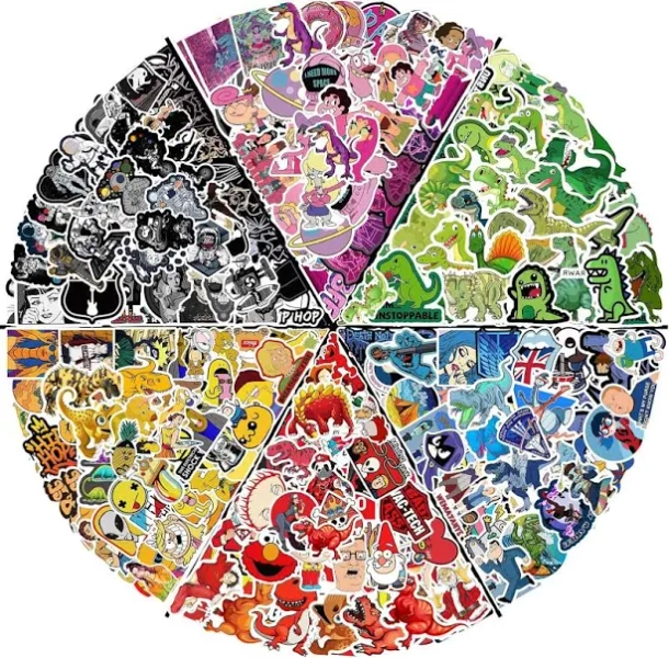 600 Pcs Cool Stickers for Adults